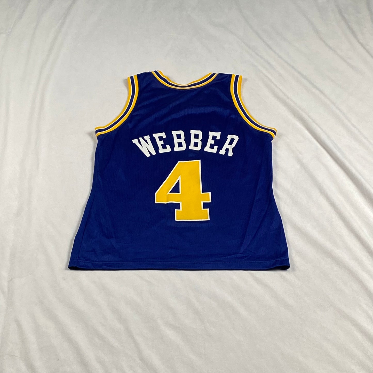 Golden State Warriors Chris Webber 4 Blue Champion Replica NBA Basketball Jersey