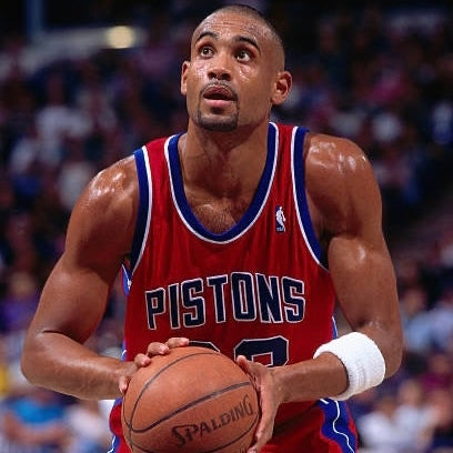 Detroit Pistons Grant Hill Champion Replica NBA Basketball Jersey