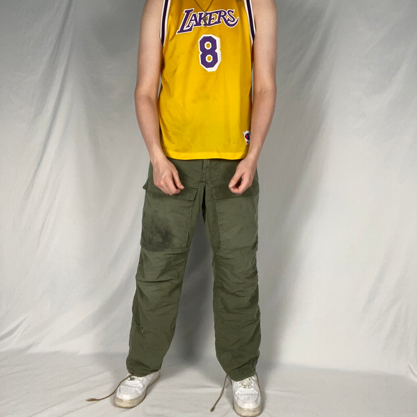 Los Angeles Lakers Kobe Bryant Champion Replica NBA Basketball Jersey