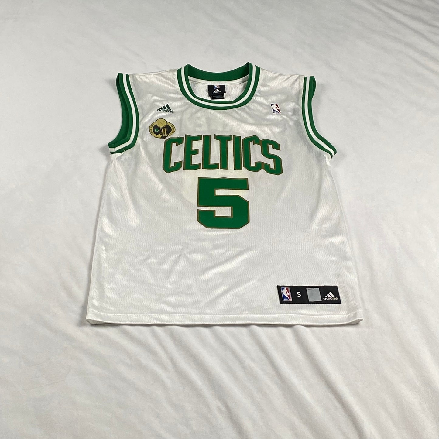 Boston Celtics Kevin Garnett Adidas Replica 2008 NBA Champions Patch NBA Basketball Jersey