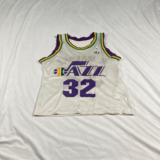 Utah Jazz Karl Malone Champion Replica NBA Basketball Jersey