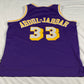 Los Angeles Lakers Kareem Abdul-Jabbar Reebok Swingman Hardwood Classics NBA Basketball Jersey