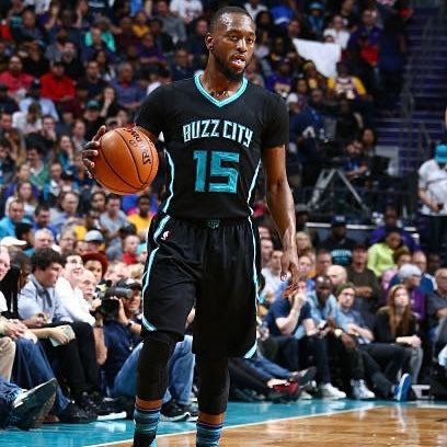 Charlotte Hornets Kemba Walker Adidas Swingman Sleeved NBA Basketball Jersey