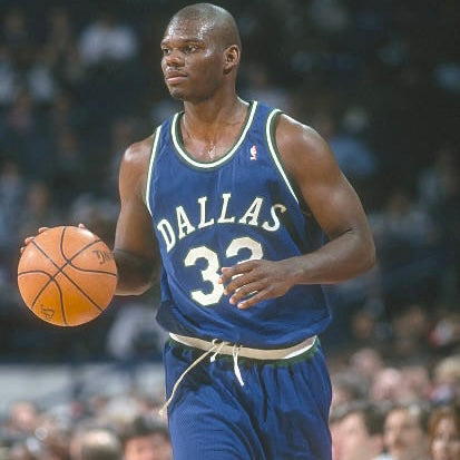 Dallas Mavericks Jamal Mashburn Champion Replica NBA Basketball Jersey